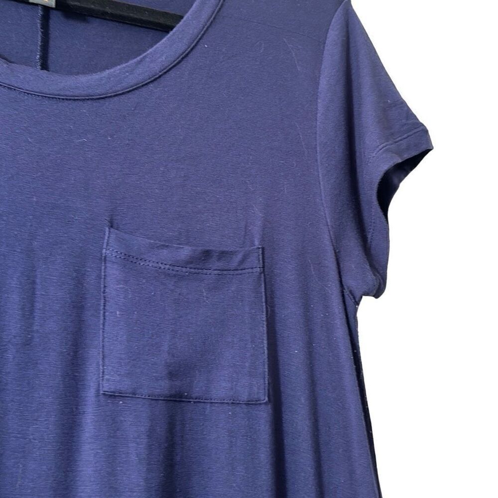 Mix by 41Hawthorn navy single pocket soft short sleeve swing dress M - Picture 5 of 8